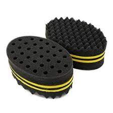 Black sponge for curly hair